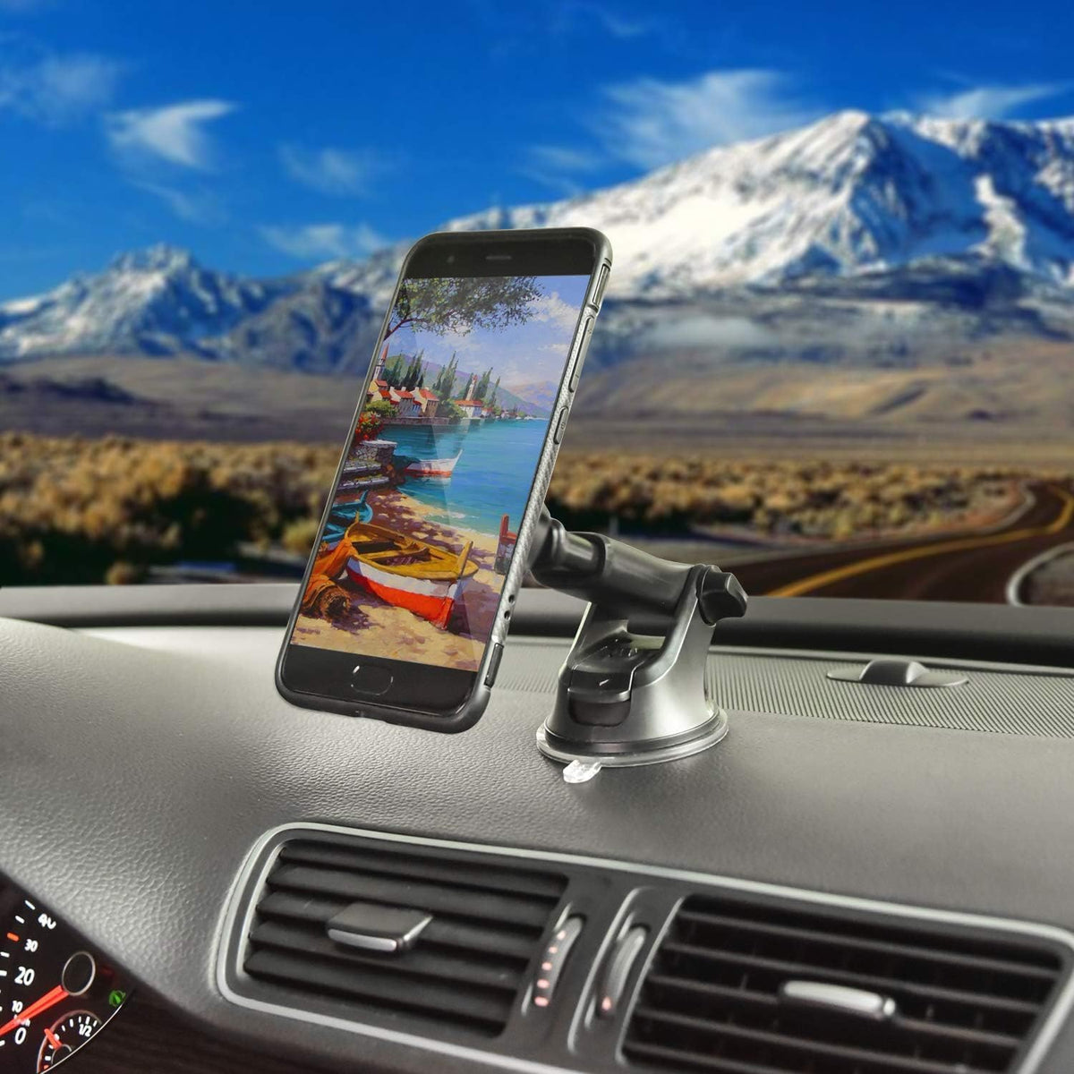 Long-Rod Automobile Instrument Bracket with Strong Magnet Mobile Sucker Holder