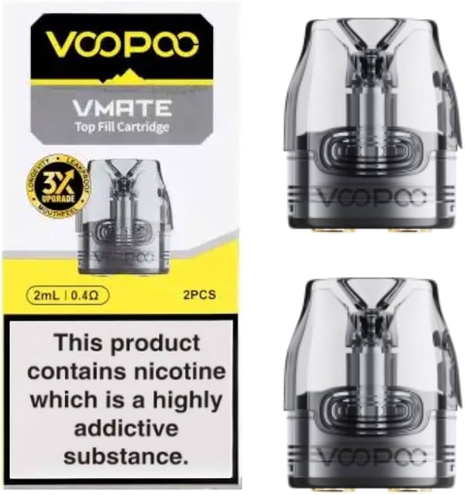 VooPoo Vmate Top Fill Cartridge Replacement Pods 2 PCS - (Singles)