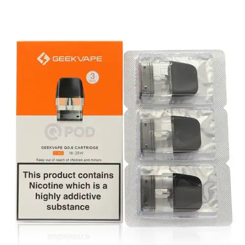 GeekVape Q Replacement Pod Cartridges 3 PCS - (Singles)