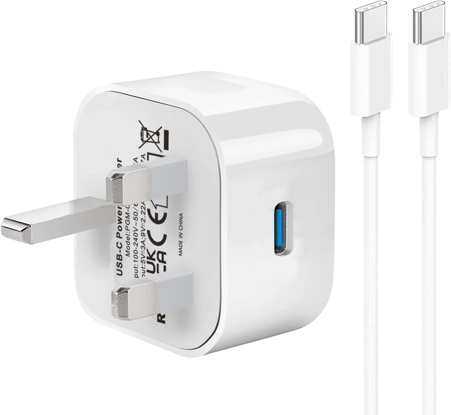 APEX Usb C Wall Plug Charger - (Pack Of 20)