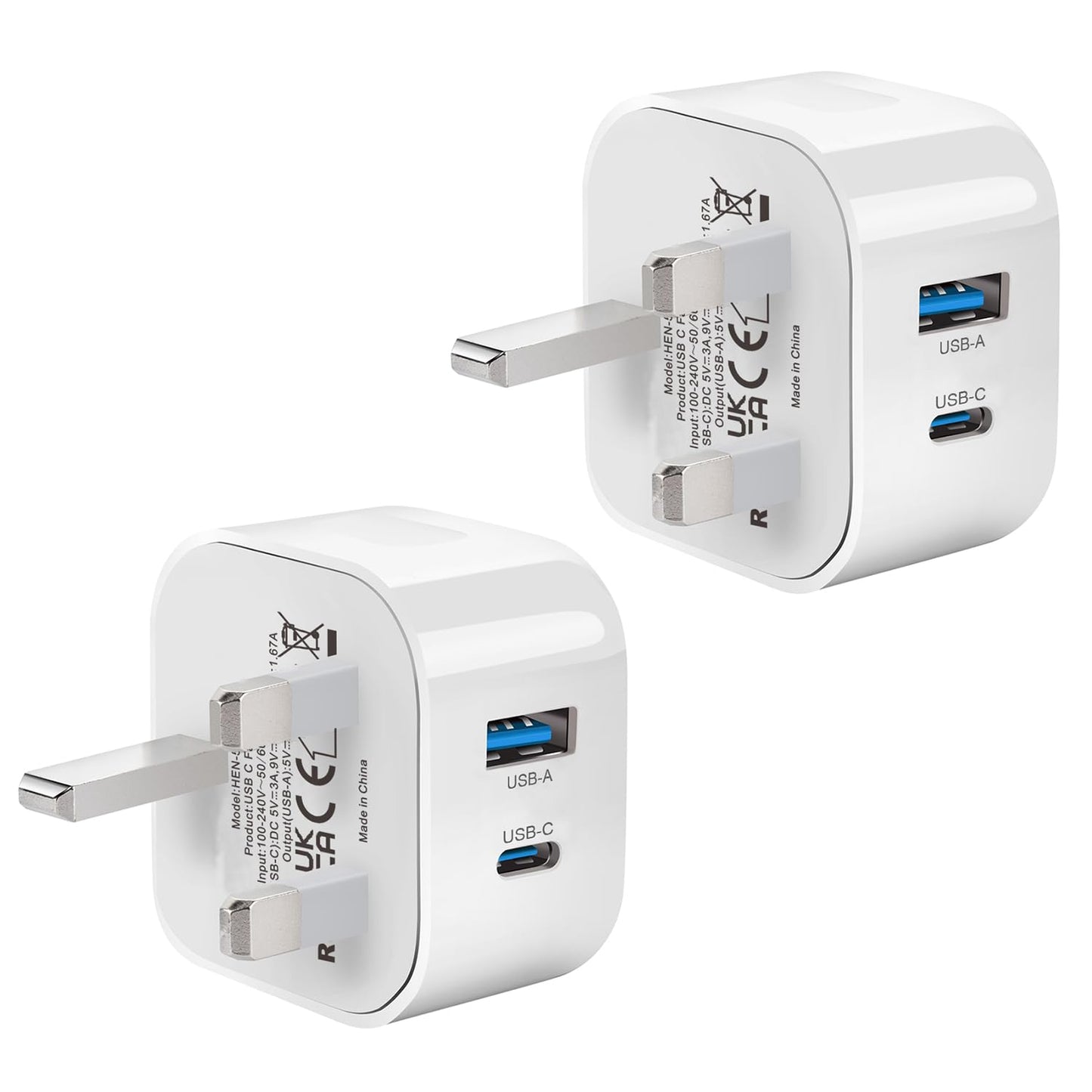 APEX Usb C & A Wall Plug Charger