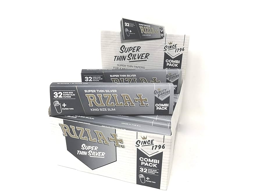Rizla Super Thin Silver KSS Combi Pack - (Pack Of 24)