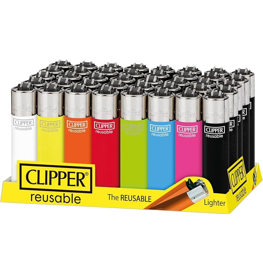 Clipper Refillable Lighters - (Pack Of 48)