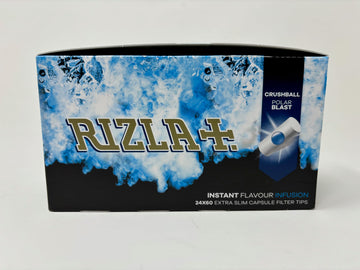 Rizla Polar Blast Extra Slim Crushball Filter Tips - (Pack Of 24)