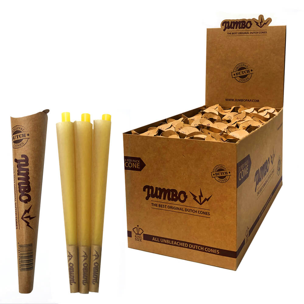 JUMBO King Size Cones 3 Pieces - (Pack Of 32)