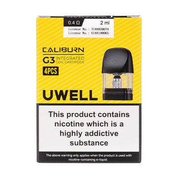 UWELL Caliburn G3 Integrated Pod Cartridges 4 PCS - (Singles)