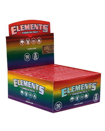 Elements - Rainbow King Size Slim Papers - (Pack Of 50)