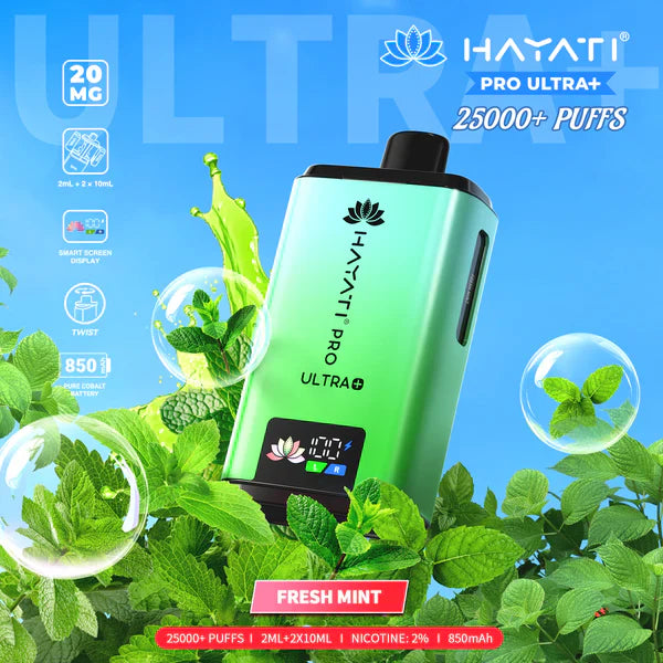 Hayati Pro Ultra Plus 25K Prefilled Pod Vape Kit