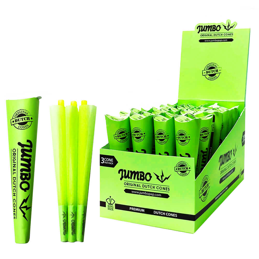JUMBO King Size Cones 3 Pieces - (Pack Of 32)