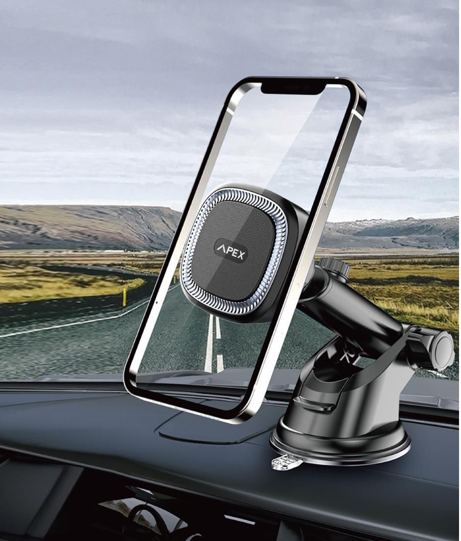 Long-Rod Automobile Instrument Bracket with Strong Magnet Mobile Sucker Holder