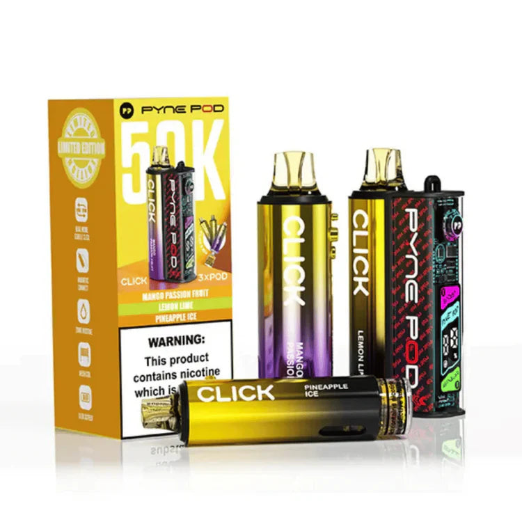 Pyne Pod Click 50K Prefilled Pod Vape Kit (PACK OF 5)