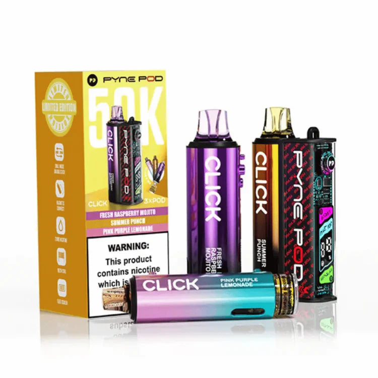 Pyne Pod Click 50K Prefilled Pod Vape Kit (PACK OF 5)
