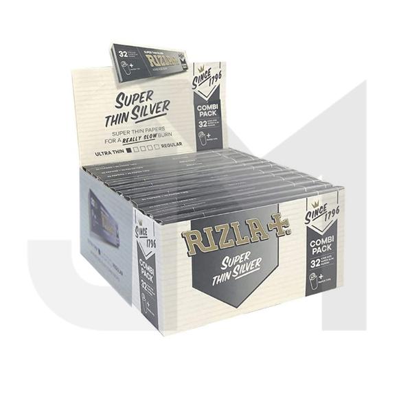 Rizla Super Thin Silver KSS Combi Pack - (Pack Of 24)