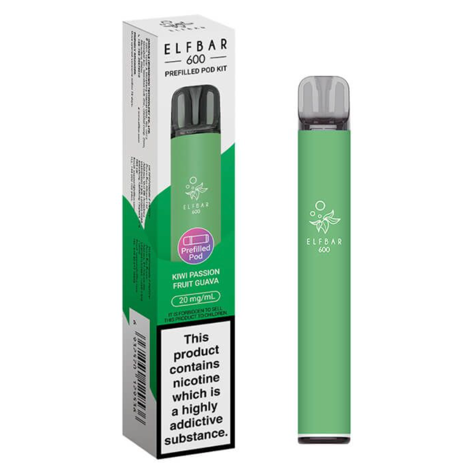 ElfBar 600 Prefilled Pod Vape Kit (PACK OF 10)
