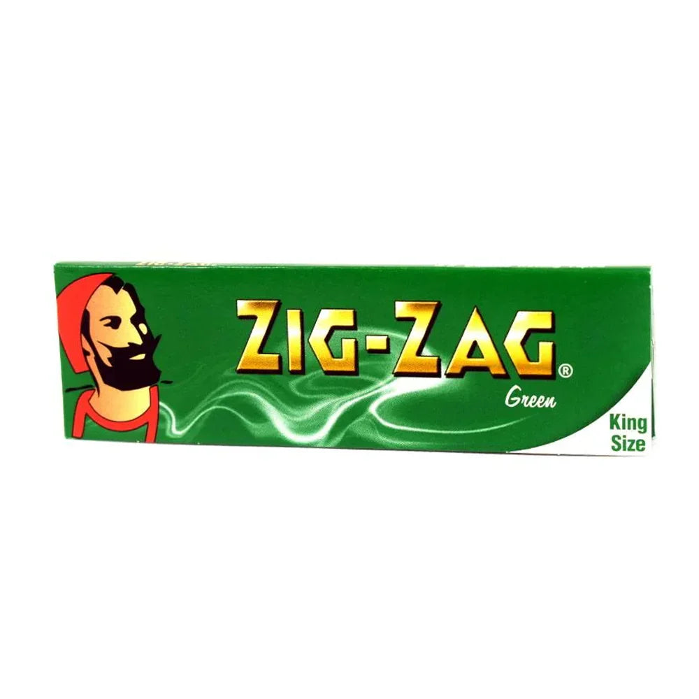 Zig Zag Green King Size 3 X 32 - (Pack Of 12)