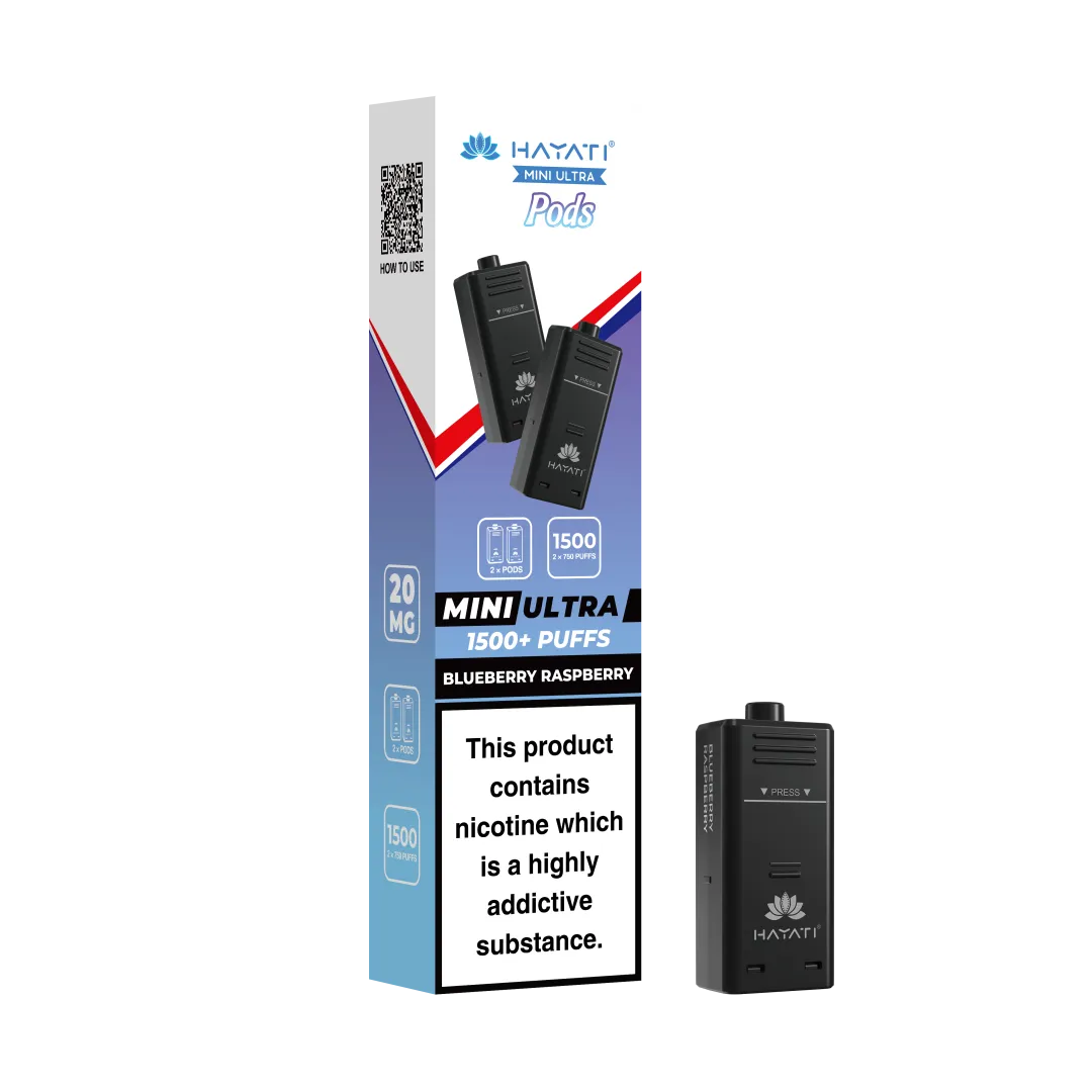 Hayati Mini Ultra 1500 Prefilled Pods - (Pack Of 5)