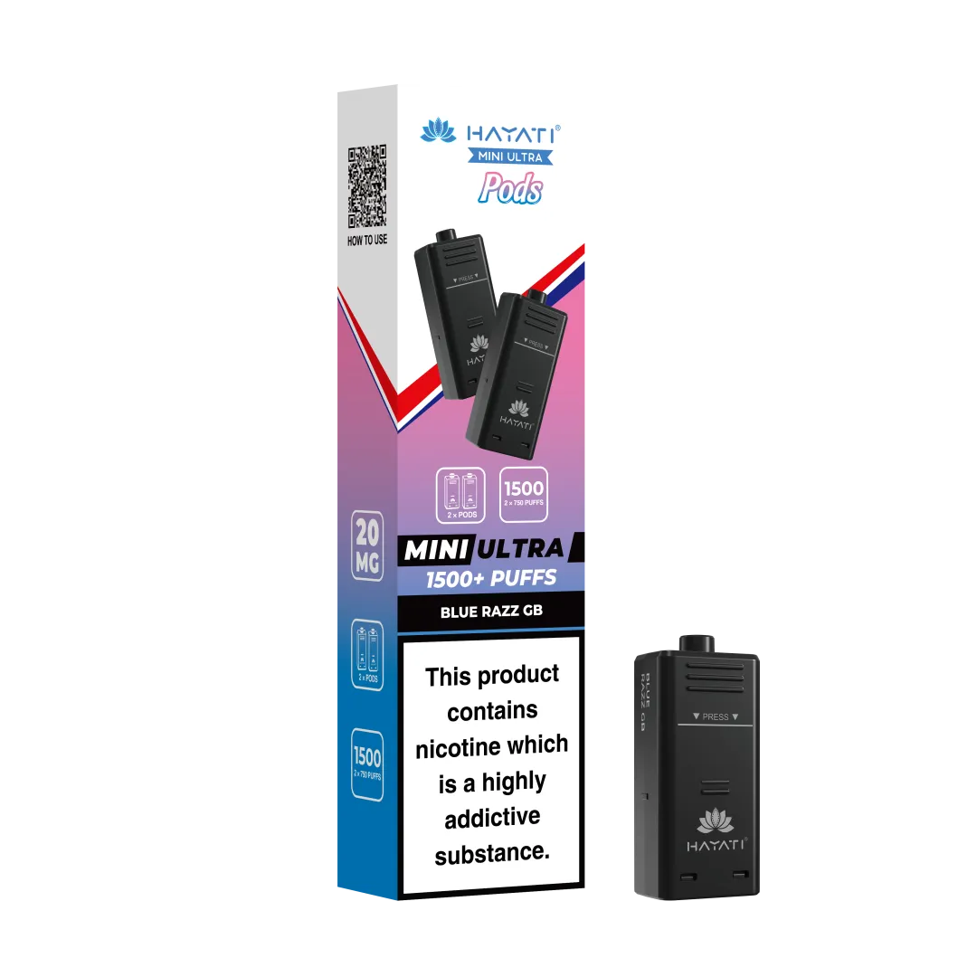 Hayati Mini Ultra 1500 Prefilled Pods - (Pack Of 5)