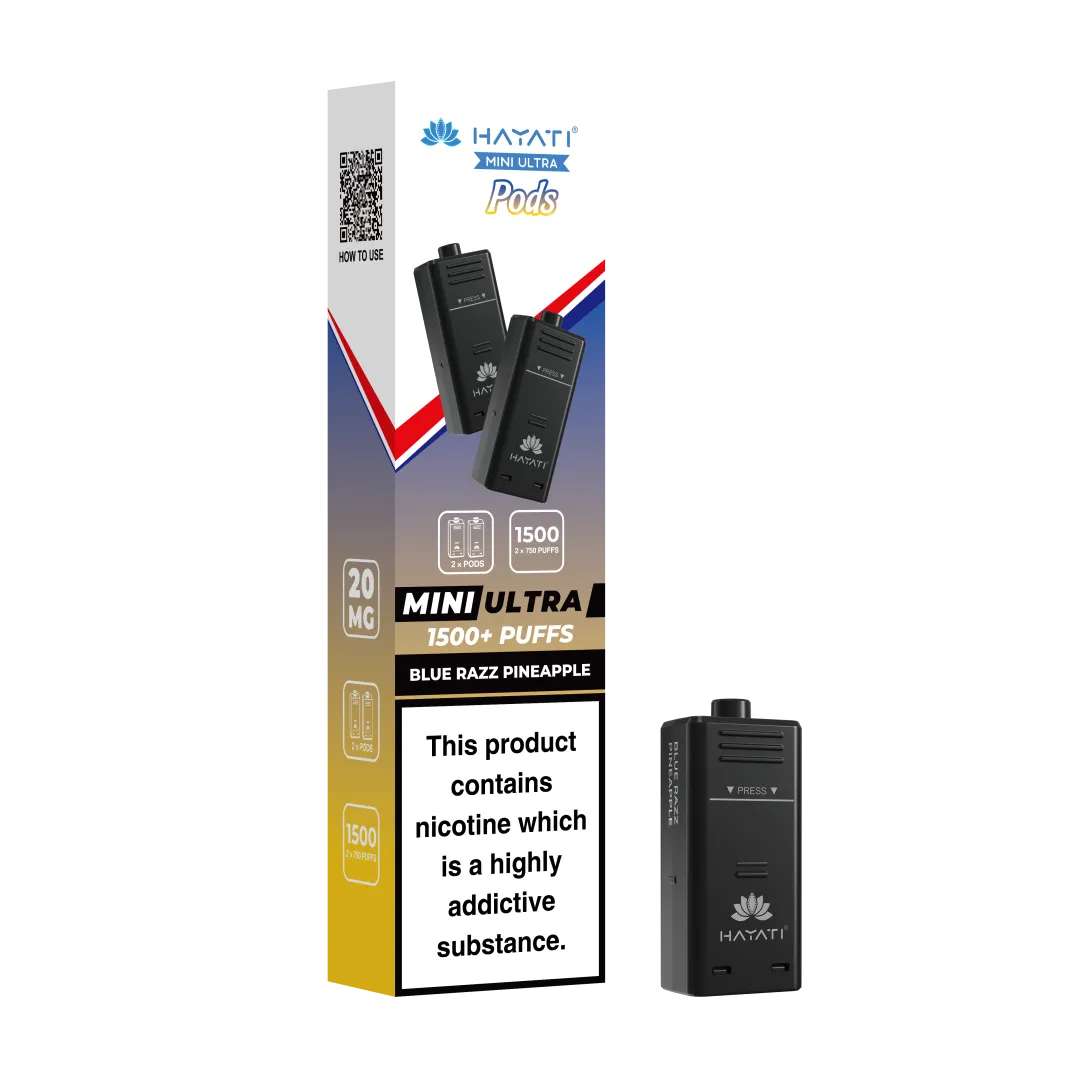 Hayati Mini Ultra 1500 Prefilled Pods - (Pack Of 5)