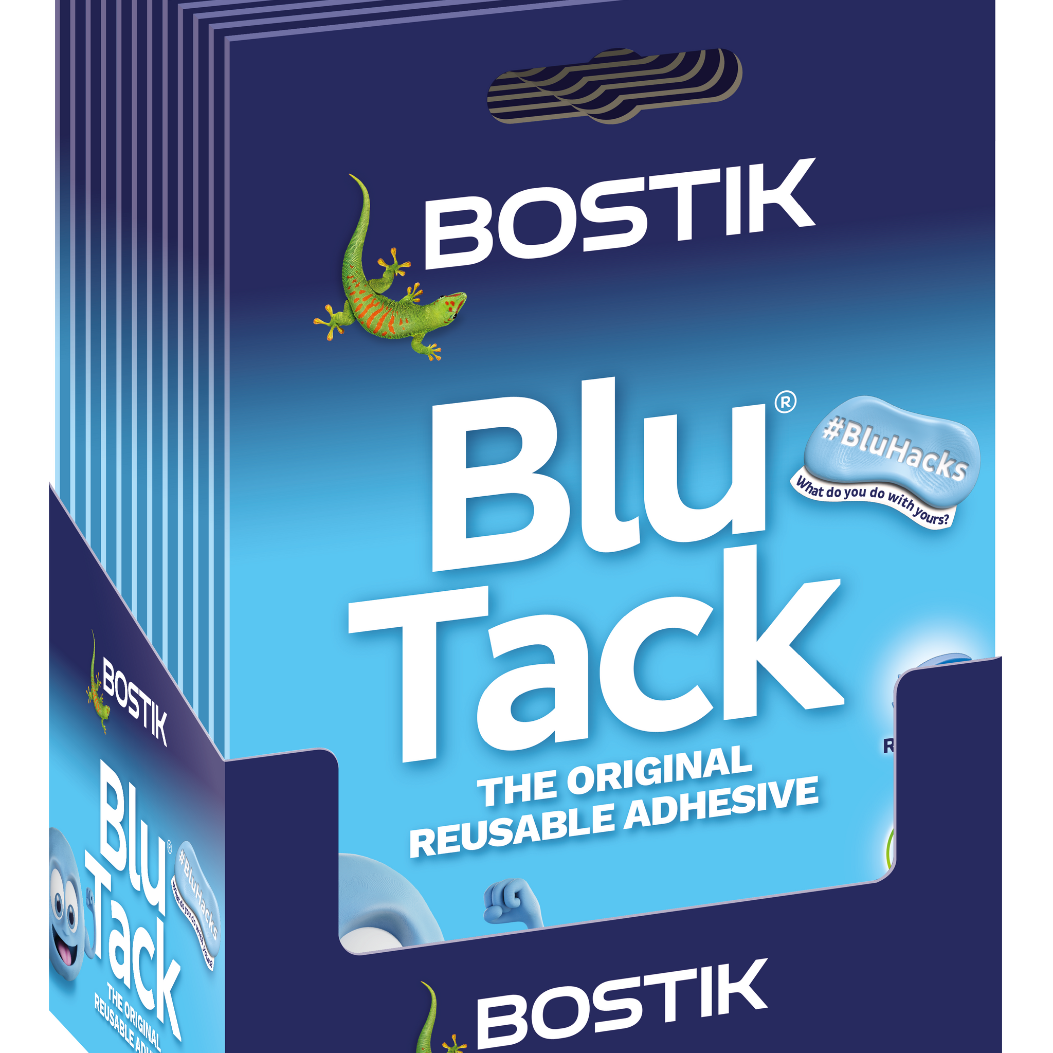 BOSTIK Blu Tack Blue Original - 60g - Pack of 12