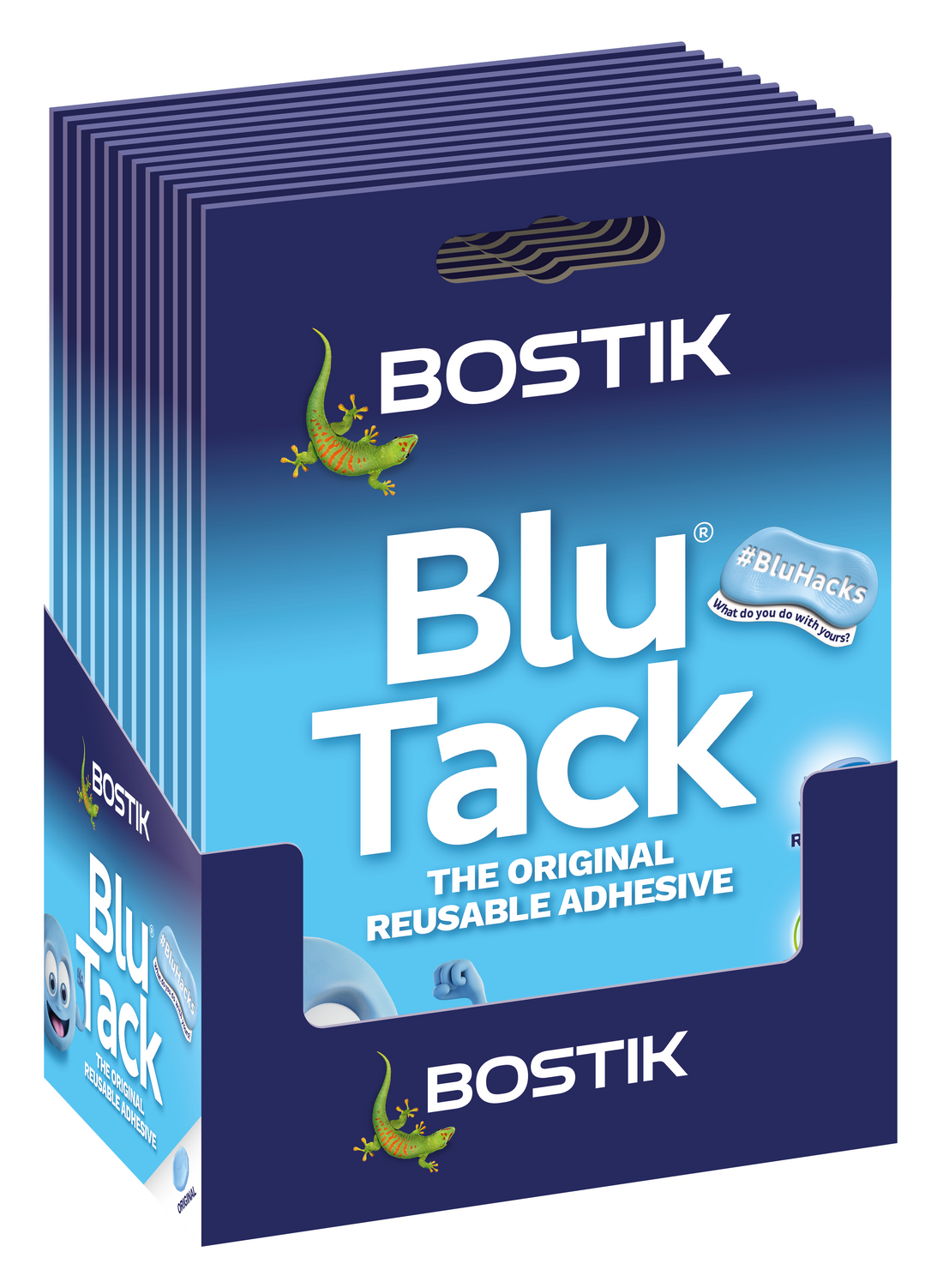 BOSTIK Blu Tack Blue Original - 60g - Pack of 12