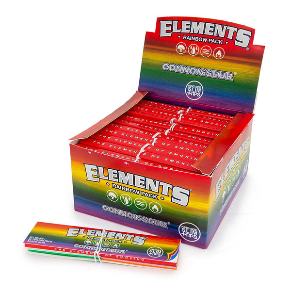 Elements Rainbow King Size Slim Rolling Paper & Filters
