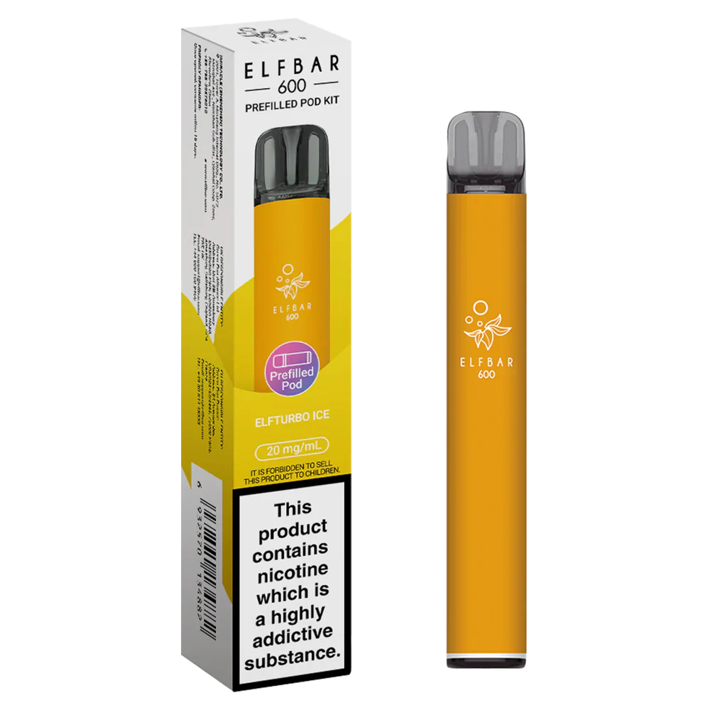ElfBar 600 Prefilled Pod Vape Kit (PACK OF 10)