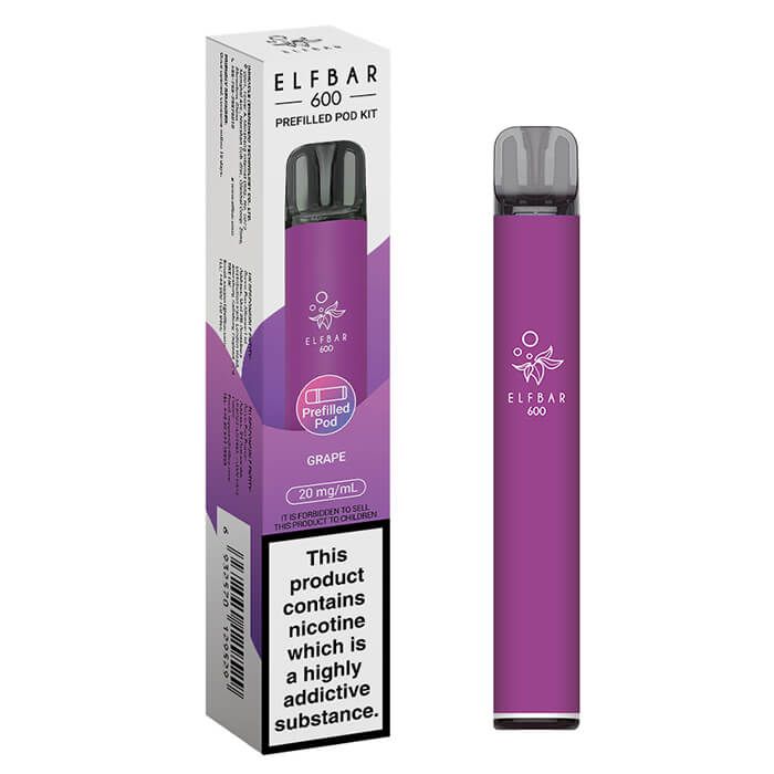 ElfBar 600 Prefilled Pod Vape Kit (PACK OF 10)