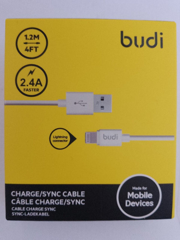 BUDI Usb A To Lightning Cable