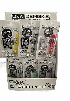 D&K Smoking Set Mini Glass Bongs 24 PCS - (Singles)