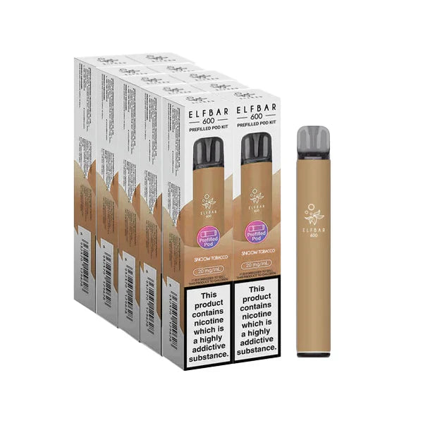 ElfBar 600 Prefilled Pod Vape Kit (PACK OF 10)