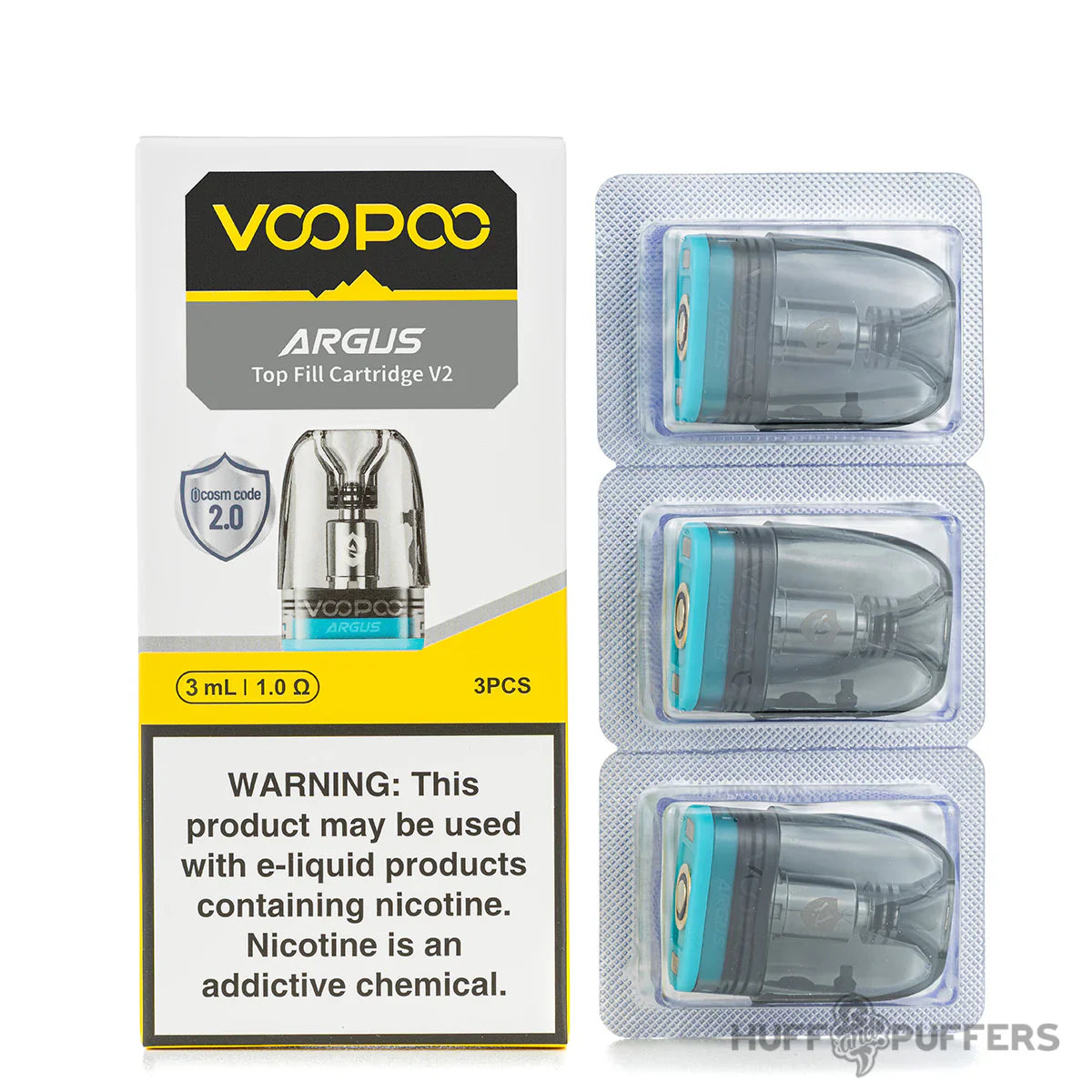 VooPoo Argus Top Fill Cartridge Replacement Pods 3 PCS - (Singles)